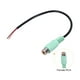 thumbnail image 3 of Adaptador de conector hembra RCA verde de 8 pulgadas a cable desnudo, paquete de 2, 3 of 6