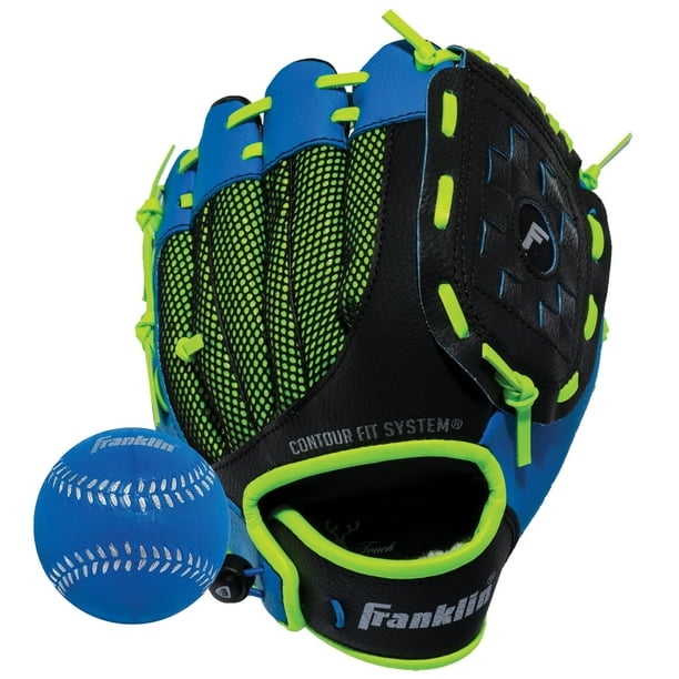 Franklin Sports NeoGrip Series 9" TBall Glove with Ball Set, Right Hand Throw