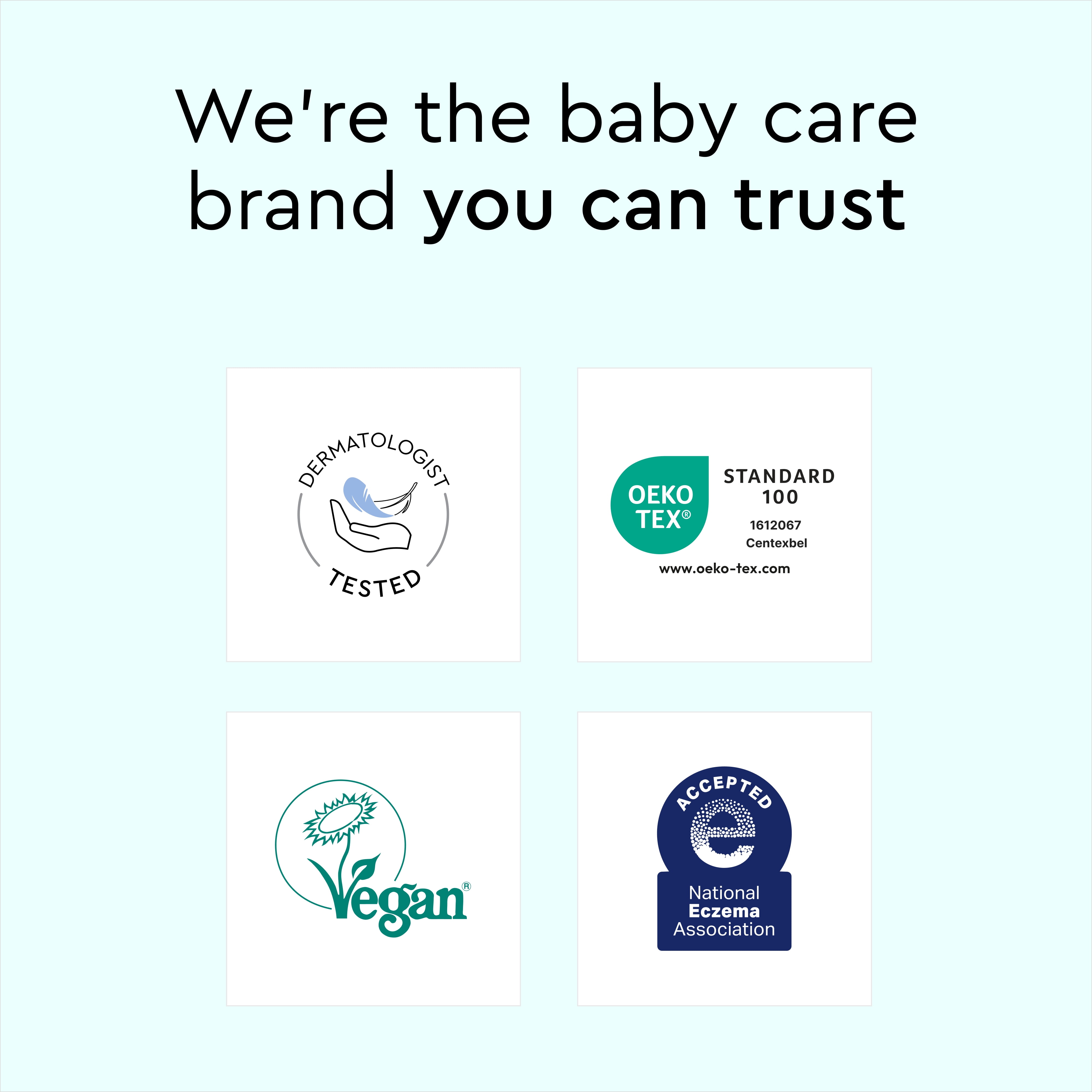 LILLYDOO Baby Wipes 99% Water, Sensitive, Unscented & Plastic-Free, 4 Packs (288 Wipes)