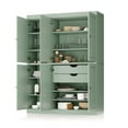thumbnail image 2 of Palace Imports 100% Solid Wood Kitchen Pantry Storage Cabinet with Doors, Adjustable Shelves and 2-Drawers, Sage, 2 of 5