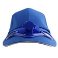 thumbnail image 2 of Sombrero azul con ventilador solar para deportes al aire libre, pesca, béisbol, golf, 2 of 9