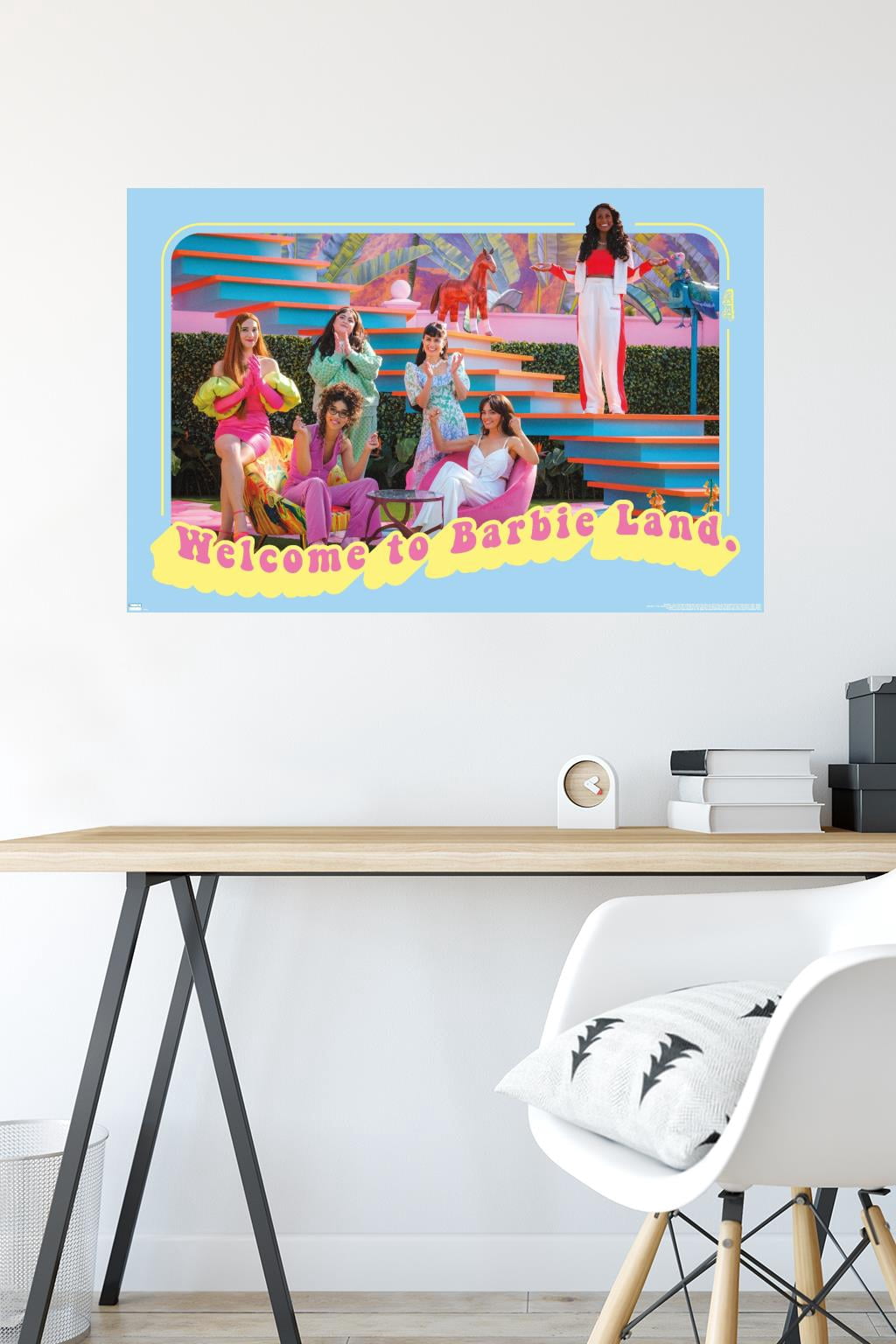 Mattel Barbie: The Movie - Welcome To Barbie Land Wall Poster, 22.375" x 34"