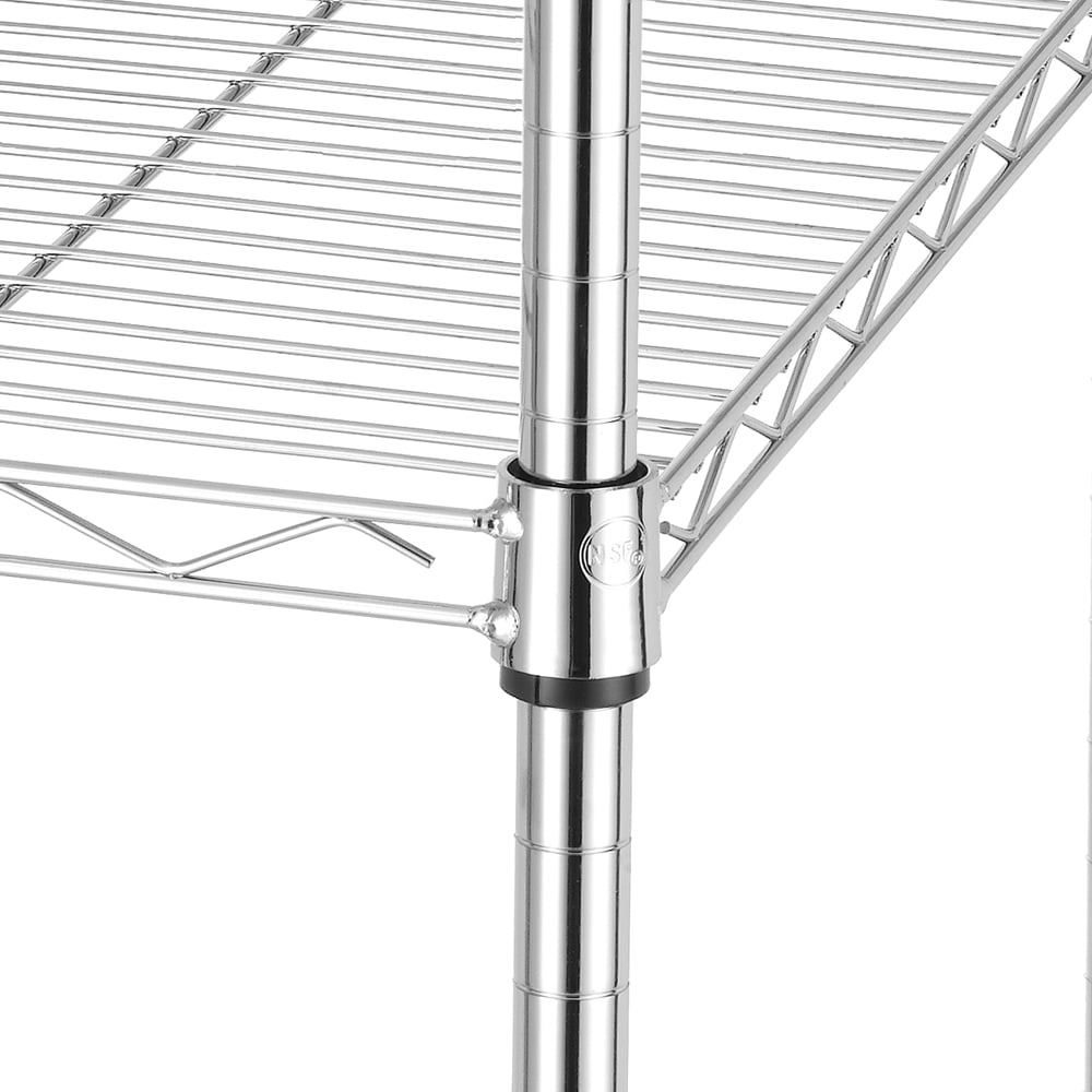 Finnhomy Heavy Duty 5-Tier Wire Shelving Unit, 18"W x 18"D x 59"H Storage Rack