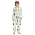 thumbnail image 2 of Vzayyk 4T-14Y Size Aviliable Cozy One-Piece Footless Sleeper Pajama Dots in Yellow and Green, 2 of 8