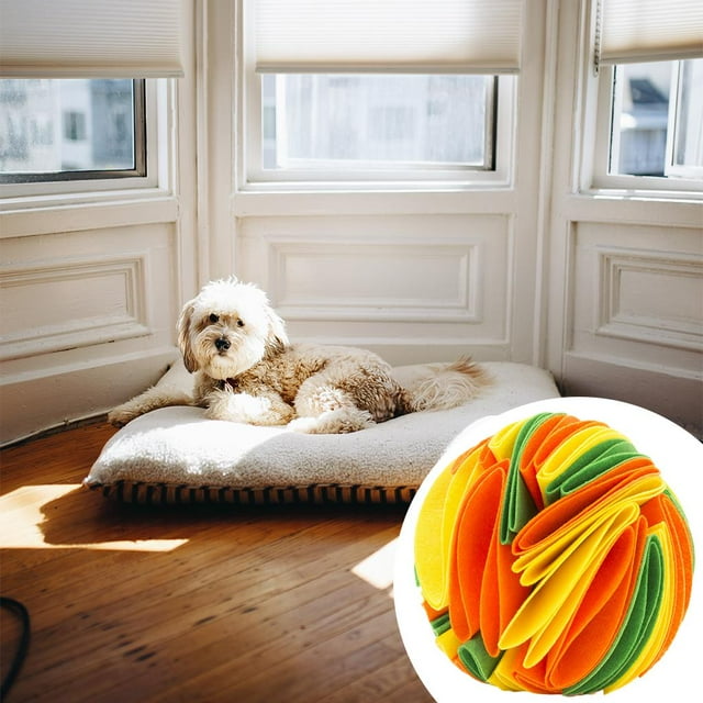Alfombrilla para Snuffle para Perros Yinane Olfatear Suave Amarillo Anaranjado