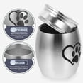thumbnail image 4 of MasteelfCA Stainless Steel Cat Urn Pet Bone Ash Container Dog Ashes Storage Casket, 4 of 8