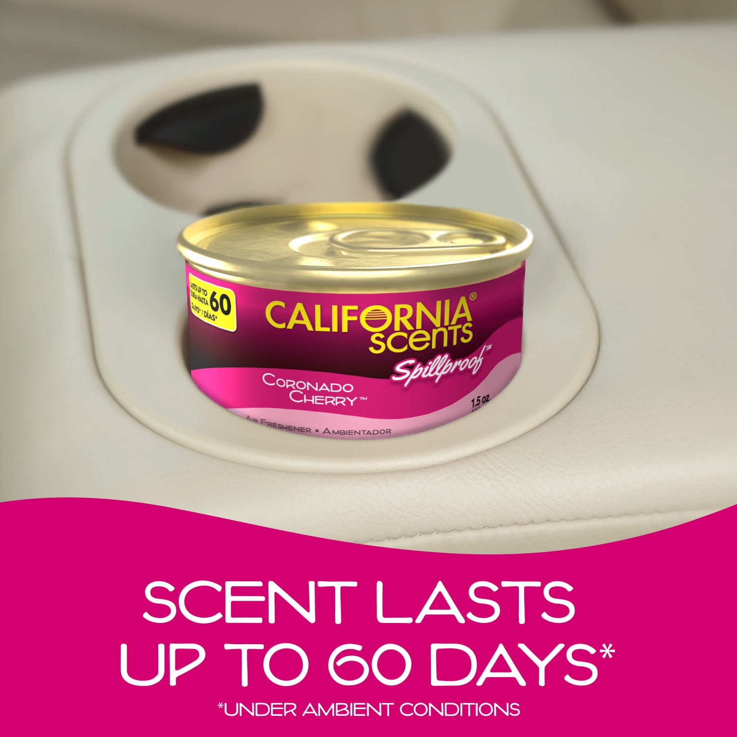 California Scents Spillproof Air Freshener Can (Coronado Cherry Scent, 1 Pack)