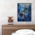 thumbnail image 4 of Cuadros Decorativos Lienzo pintura por números animales salvajes dibujo al óleo decoración de la pared del hogar (lobo) Sywqhk Nuevos Originales, 4 of 9