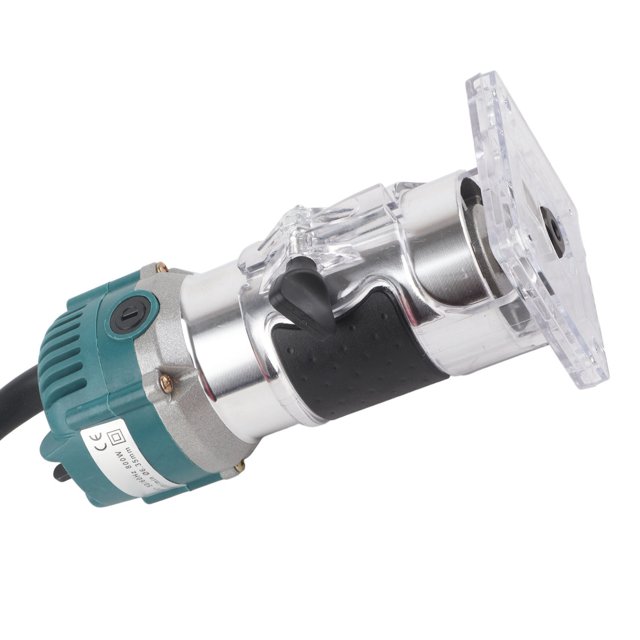 Fyydes Toupie Compacte à Main, Utilisation Facile Outil de Toupie Électrique Robuste Base Claire 800W pour Menuiserie