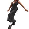 thumbnail image 3 of MesaSe Robe Débardeur Décontractée Sans Manches à Pois pour Femme, Décolleté en V Profond, Coupe Ajustée, Robe Maxi, 3 of 7