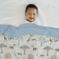 thumbnail image 5 of Gllquen Baby Blanket for Boys Girls Super Soft Plush Minky Blanket with Double Layer Dotted Backing for Toddler with Natural History Multicolor Printed 30"x 40", 5 of 11