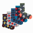thumbnail image 4 of Lavencious Mens Bamboo Crew Argyle Dress Socks for Men Shoe Size 7-12, Sock Size 10-13, 5 Pairs (Argyle Pattern), 4 of 7