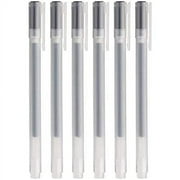Muji Gel Ink Ballpoint Pen 6-Pieces Set, 0.5 mm Nib Size, Black