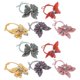thumbnail image 1 of Elastic Hair Ties 10pcs Soft Fabric Flower Ponytail Holders for Everyday & Special Occasions Random Color Assorted, 1 of 5