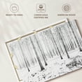 thumbnail image 6 of Elephant Stock Langenargen Winter Forest Wall Art - Horizontal Canvas Wall Art - Living Room Wall Decor - Floral And Botanical Canvas - White And Black Decor - 39" x 26", 6 of 8