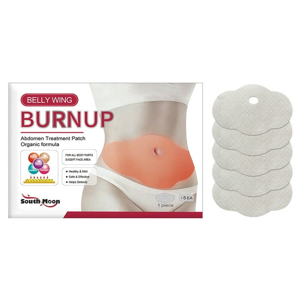 Almohadilla para El Abdomen Pegatina Quemar Vientre 5 Piezas Con Ingredientes Naturales Bajar Peso Color Rojo