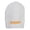 White, variant on Big Size Sheriff Embroidered Ribbed Beanie - White XL-3XL