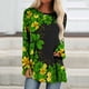 thumbnail image 2 of Camiseta holgada de manga larga con cuello redondo y estampado del Día de San Patricio a la moda para mujer Fridja  czfsfas262, 2 of 5