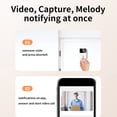 thumbnail image 4 of Smart Wireless Remote Video Doorbell,Home Intercom HD Night Vision WiFi Rechargeable Security Door Doorbell, Can Two Way Calls,APP Control,Photo, 4 of 5