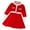 Red, variant on MEZZALL Girls Long Sleeve Knitted Dress Princess Elegant O-Neck Festive Dress For Wedding Winter Dress Trendy Toddler Sundress, Red, 5-6 Years