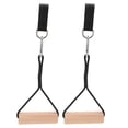 thumbnail image 3 of Pull Up Workout Handle Chin Up Wood Grips Heavy Duty Gym Weight Handles for Muscle Strengthening Fitness Machine, 3 of 5