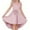 #0046-Pink, variant on Favoffer Summer Girl's Ruffle Sleeve Mesh A-Line Dress - Belted Casual Party Dress with Pockets for Daily, Vacation, Big Kids 5-14Y