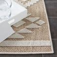 thumbnail image 2 of SAFAVIEH Global Caitriona Diamond Indoor/Outdoor Area Rug, Beige/Ivory, 9' x 12', 2 of 6