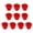 Red, variant on 10 Pcs Chicken Cage Cups Hanging Feeding Cups Bird Food Bowls Bunny Cage Feeding Bowl for Pet Parrot Poultry Pigeon Wire Cage