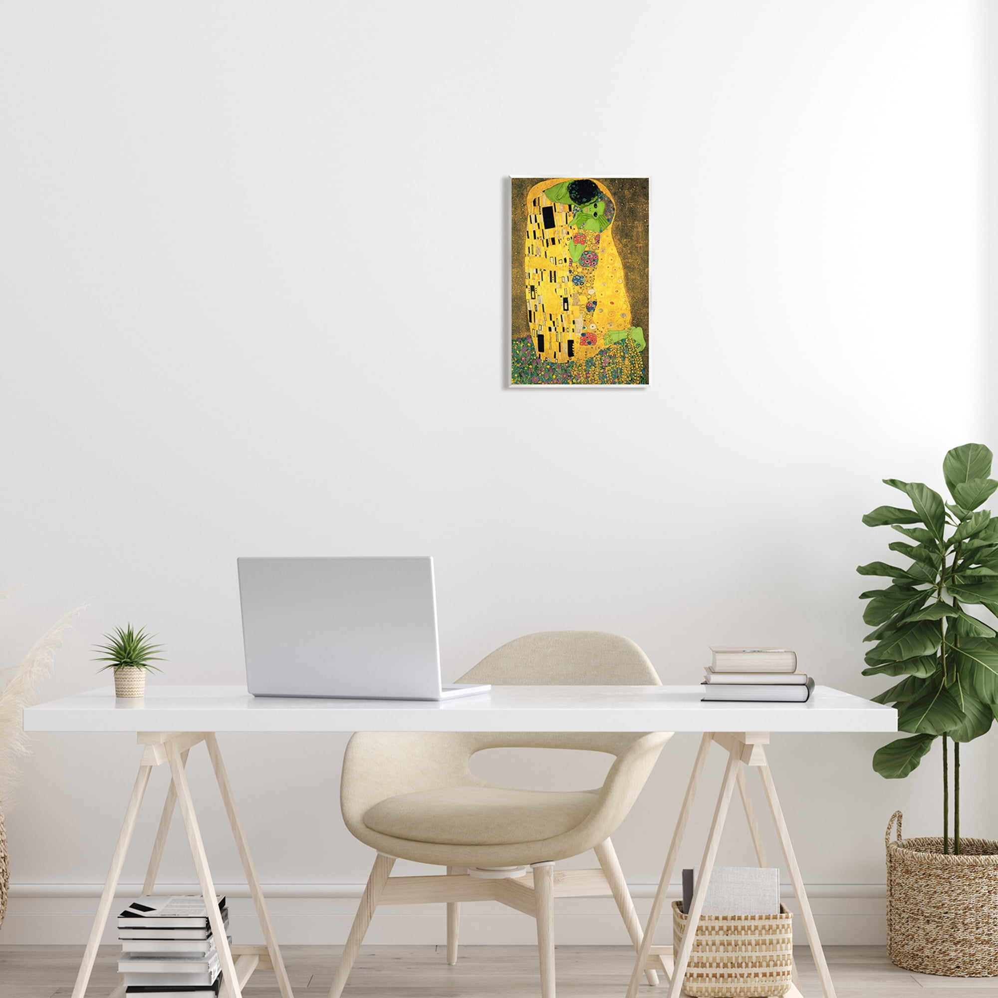Stupell Industries Funny Classic Klimt Aliens Fairy Tales & Fantasy Painting Unframed Art Print Wall Art