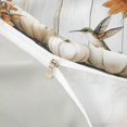 thumbnail image 4 of Homewish Hummingbird Pumpkin Duvet Cover Queen, Autumn Maple Leaf Queen Bedding, Ivory Brown, Gray Reversible 3-Piece, 1 Duvet Cover and 2 Pillowcases, 4 of 6