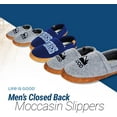 thumbnail image 4 of LIFE IS GOOD Men's Closed Back Moccasin Slippers, 303592M - Suede & Fleece Indoor/Outdoor Slip-Ons - Comfortable Lightweight Cozy Mocs with Rubber Soles & Cushioned Foam Available in Different..., 4 of 9