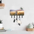 thumbnail image 6 of Dog Grass Sunlight Sky Mail Holder Organizer Wall Mount with Shelf Key Holder Key Rack with 5 Key Hooks for Wall Decorative, 6 of 6