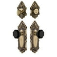 thumbnail image 6 of Grandeur 851275 Grande Victorian Solid Brass Rose Single Cylinder Keyed Entry Deadbolt And, 6 of 6