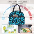 thumbnail image 4 of Lsque Geometry Dash Pattern Lunch Bag ,Insulated Lunch Box, Small Leakproof Cooler Food Lunch Containers Reusable High Capacity Lunch Tote Bags, 4 of 7
