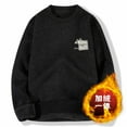 thumbnail image 3 of DPTALR George Crew Neck Sweatshirt #Black Big and Tall L, 3 of 3
