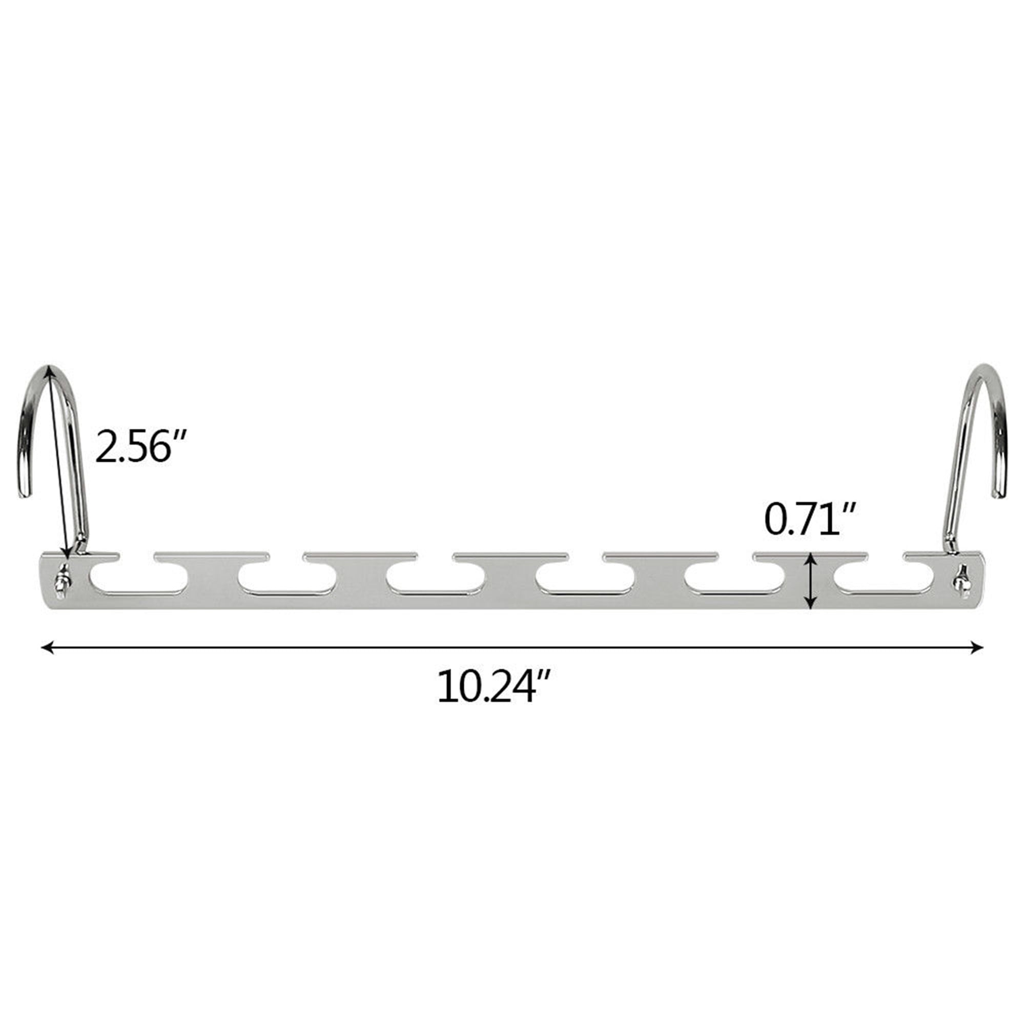10Pc Cascading Metal Closet Hangers Space Saving Organizer Vertical and Horizontal