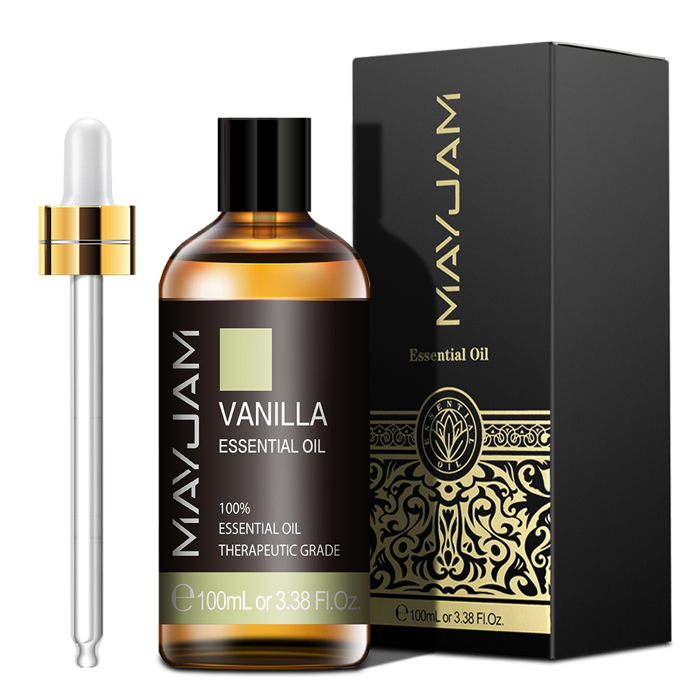 MAYJAM Pure Vanilla Essential Oil for Skin & Diffuser (100ml