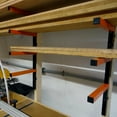 thumbnail image 6 of Kojem 600 lb Capacity Lumber Wood Six-Level Storage Metal Rack with 6-Level Wall Mount – Orange Organizer, 6 of 13
