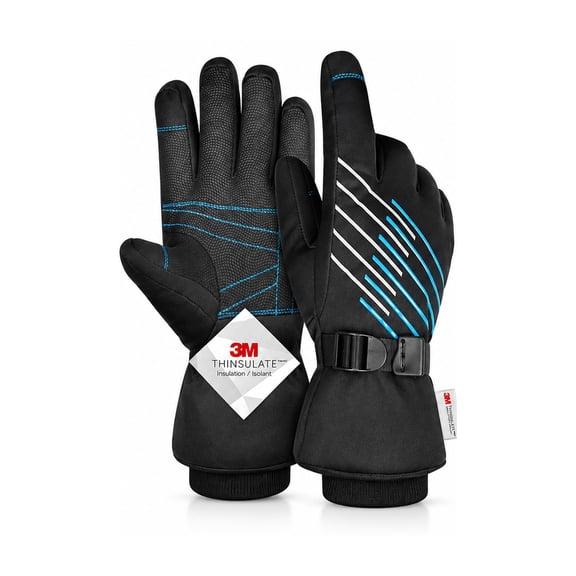 Winter Gloves for Men/Women -10°F 3M Thinsulate Warm Touch Screen Snow Ski Bicycle Bike Gloves for Driving/Cycling/Running/Hiking