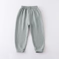 thumbnail image 5 of BOBOGOJP Toddler Corduroy Pants for Boys&Girls, Toddler Sweatpants with Tie Up Design for Winter&Autumn Grey,Size 12-18 Months, 5 of 6