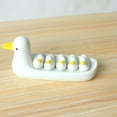 thumbnail image 3 of 6-Piece Cute Ducks Ceramic Chopstick Rests, Spoon Fork Knife Holder Stand Festive Dinner Table Ornament (Set), 3 of 5