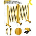 thumbnail image 3 of Riedhoff 9 ft Expandable Barricade Gate Metal with 6 Wheels, Folding Portable Security Barrier, 3 of 7