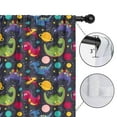 thumbnail image 4 of Blackout Kids Curtains,DarkBlue Dinosaurs InSpace Pattern Childrens Insulated Curtains Set Of 2,Bedroom Essentials,Toddler Room Decor 52"x63", 4 of 5