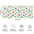 thumbnail image 3 of Dinosaur and Silhouettes White Pattern Non Slip Microfiber Bathroom Rugs, Soft Rubber Backing Bath Mats for Bathroom Floor Tub and Shower,24"x60", 3 of 5