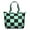 Geometric, variant on Geometric Moroccan Travel Bag Weekender Duffel Tote with Rustic Checkered Pattern, Buffalo Plaid Style, for Weekend Trips