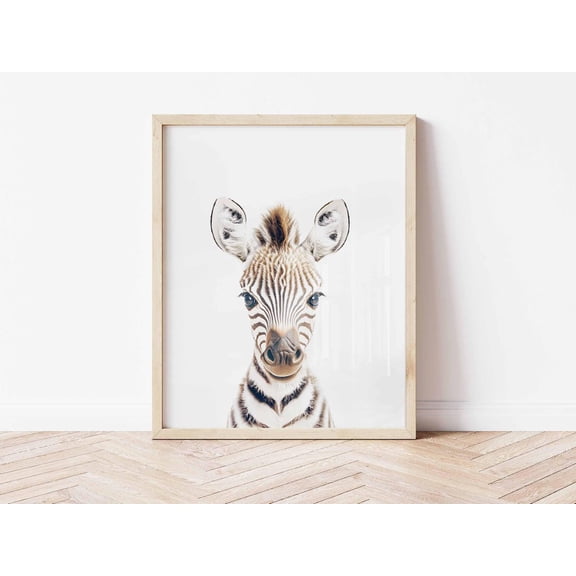 Baby Zebra Nursery Wall Art Print, Safari Nursery Decor, Safari Animal Print, Jungle Nursery Decor, Modern Animal Art Print, New Baby Home Decor #214, Unframed Poster Size 8x12