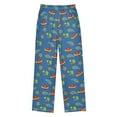thumbnail image 2 of FORMRS Kids Pajama Pants with Pockets Size 13-14Y Boys Lounge Sleep Bottoms, Blue Cartoon Galaxy, 2 of 8