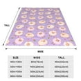 thumbnail image 3 of Honeii Sheeps Print Fleece Blanket - Throw Blanket for Bed, Sofa, Couch, Camping, and Travel , Microplush Ultra Soft Warm Blanket-40"x30", 3 of 7