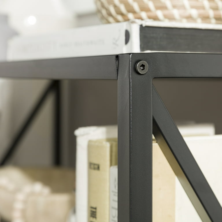 Walker Edison Industrial Frisco X-Frame Bookshelf, 40