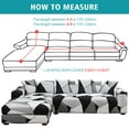 thumbnail image 6 of Topchances Sectional Couch Covers, L Shape Sofa Slipcover for 3+3 Seat Couch, Universal Stretch Furniture Protector with 4pcs Pillowcase (Black&Gray), 6 of 8